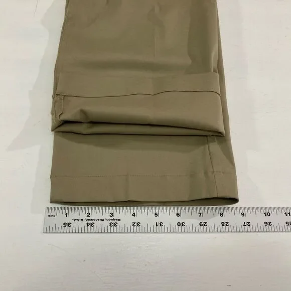 Nike Dri Fit Golf Pants Mens 34x34 Tan Lightweight Flat Front Casual - Picture 14 of 14